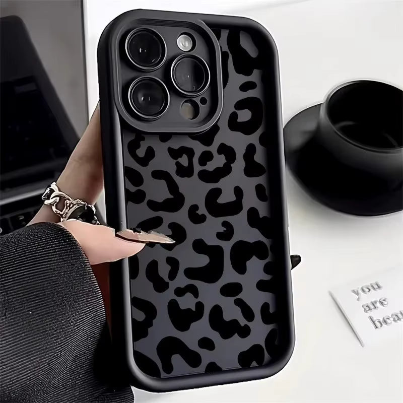 Black Leopard Thick Phone case