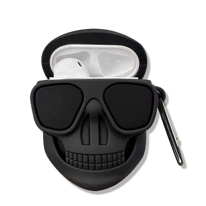Black Skull Airpod case