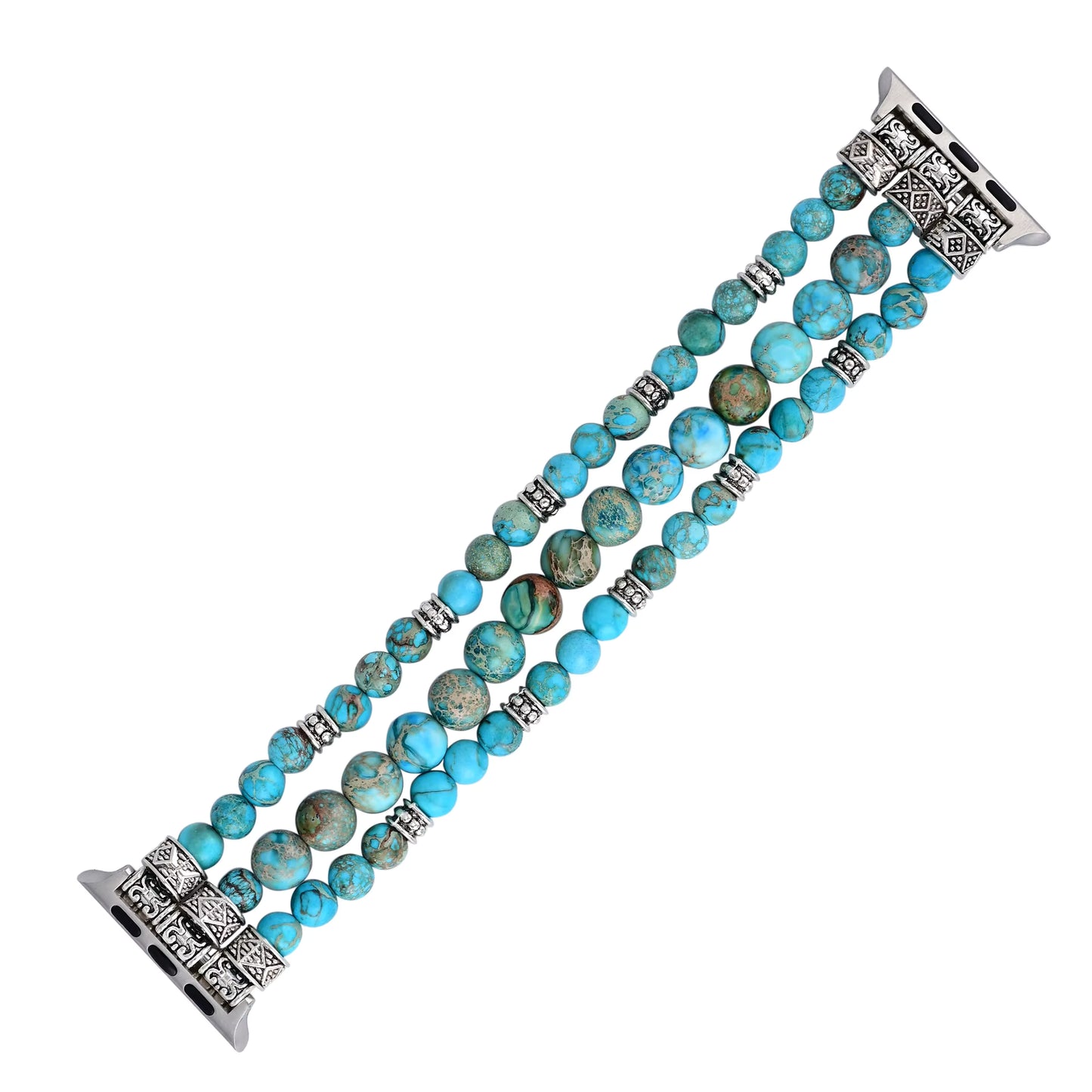 Turquoise Stretchy Stone Watch Band