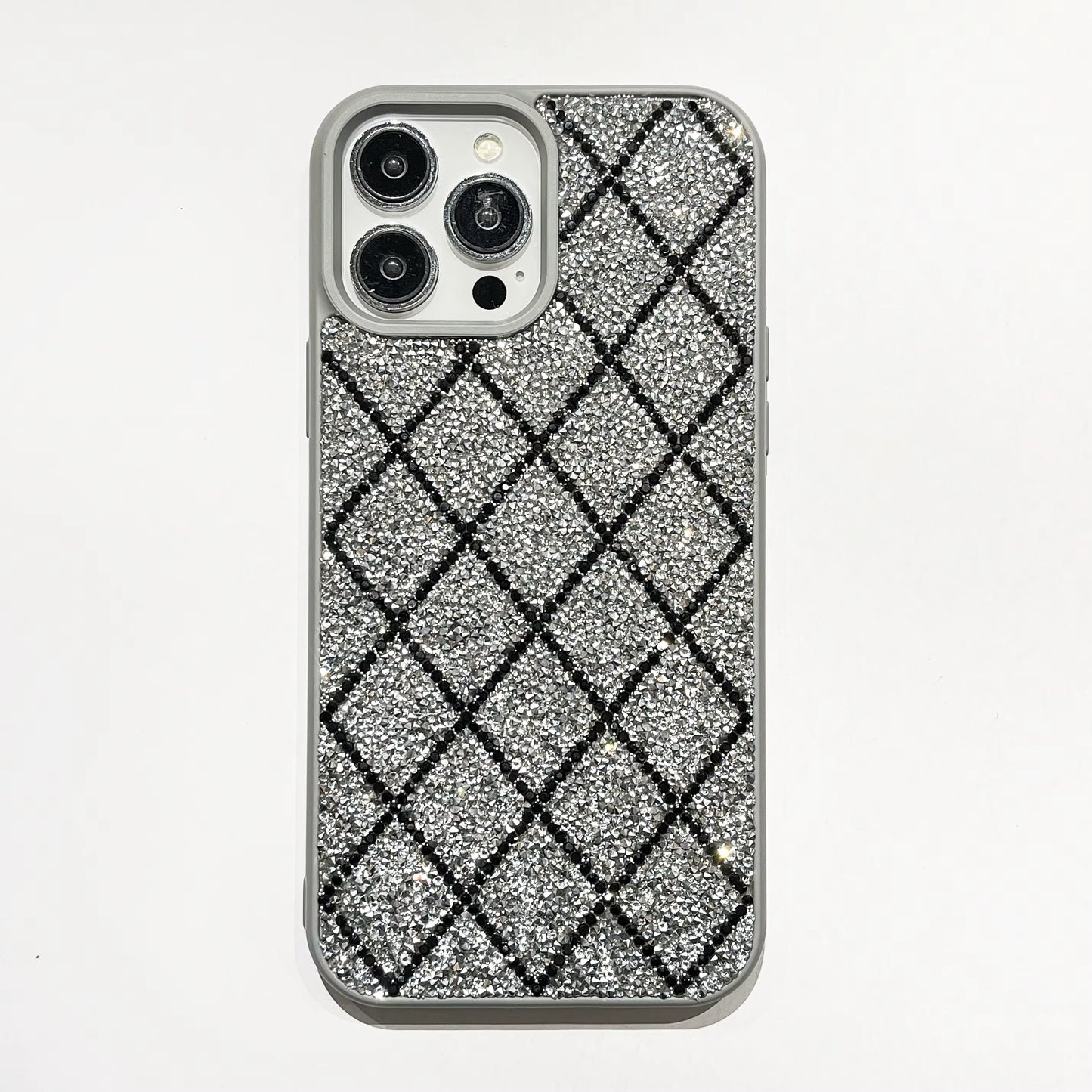 Silver Crystal Lattice Case