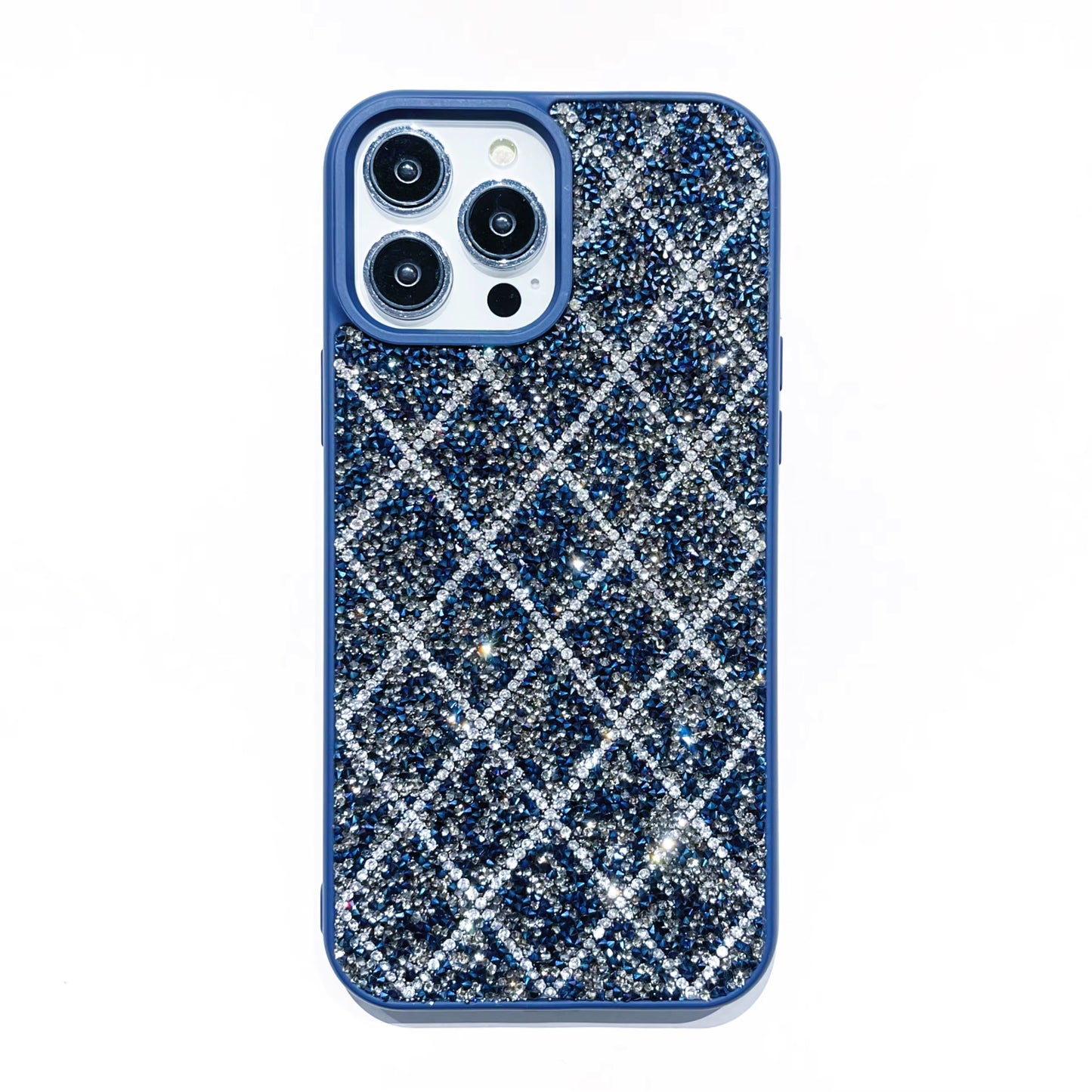 Navy Crystal Lattice Case