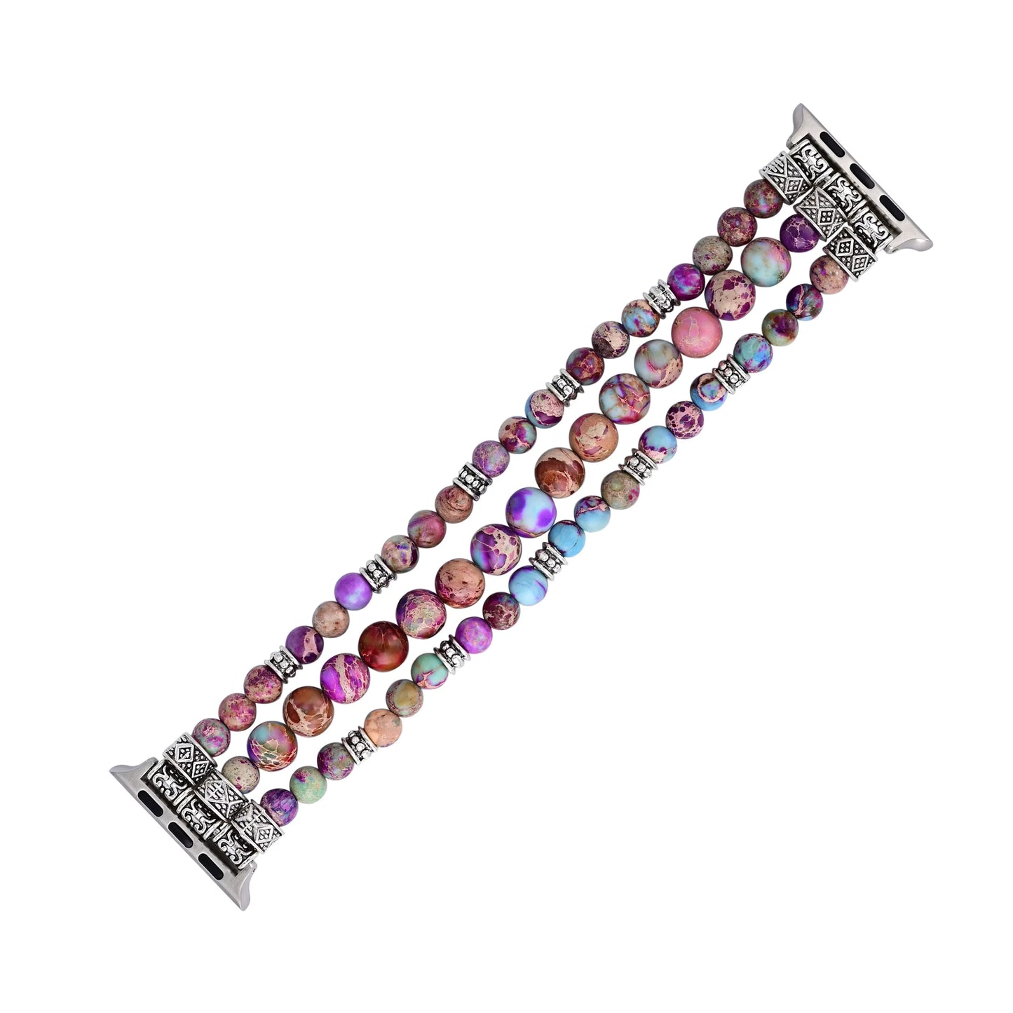 Pink Stretchy Stone Watch Band