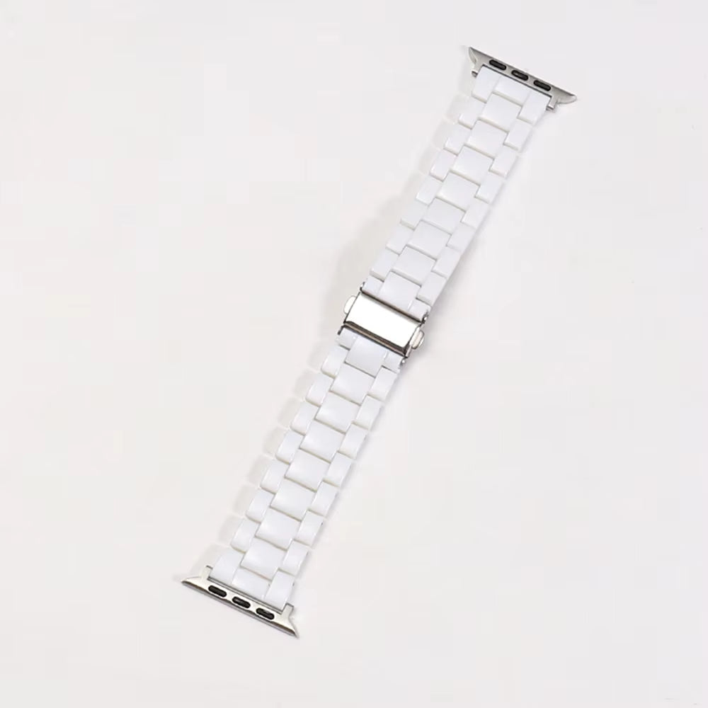 White Resin Link Watch Band