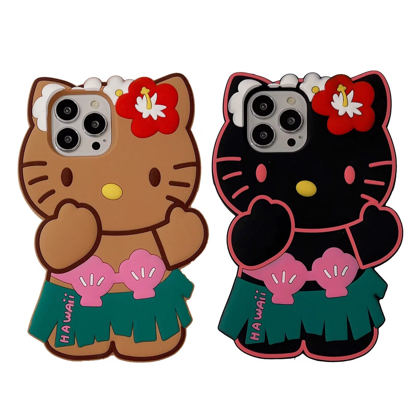 Silicone Kitty Kawaii Hawaii Phone Case
