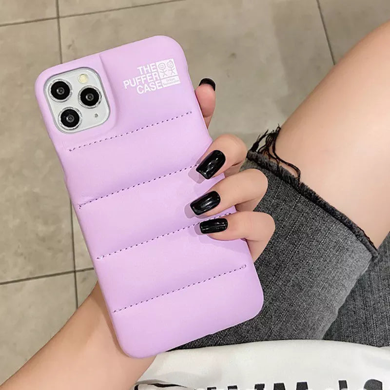 Puffer padded jacket phone case