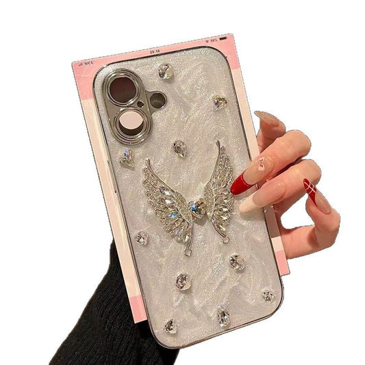 Angel Wing Crystal Stud Phone case