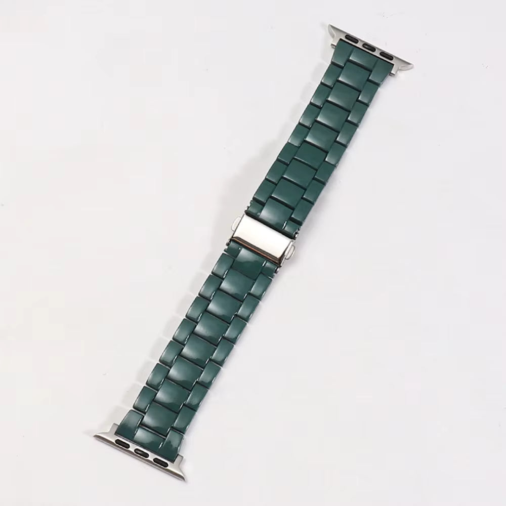 Green Resin Link Watch Band
