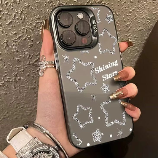 Black Stars Glitter Phone case