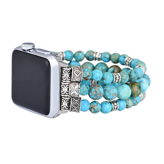 Turquoise Stretchy Stone Watch Band