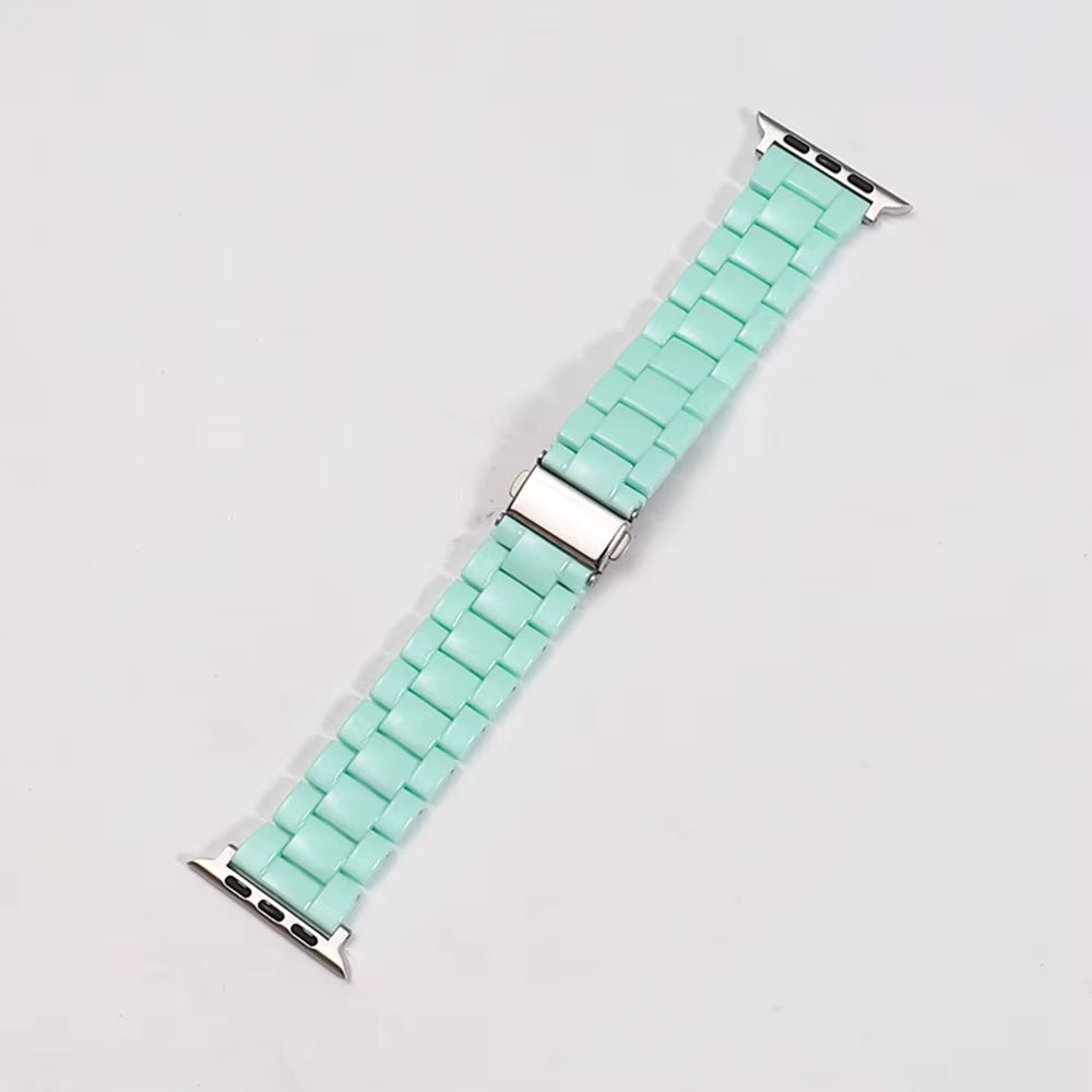 Sea foam Green Resin Link Watch Band