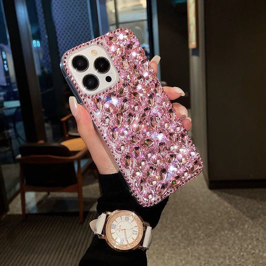 All Pink Rhinestone Phone Case