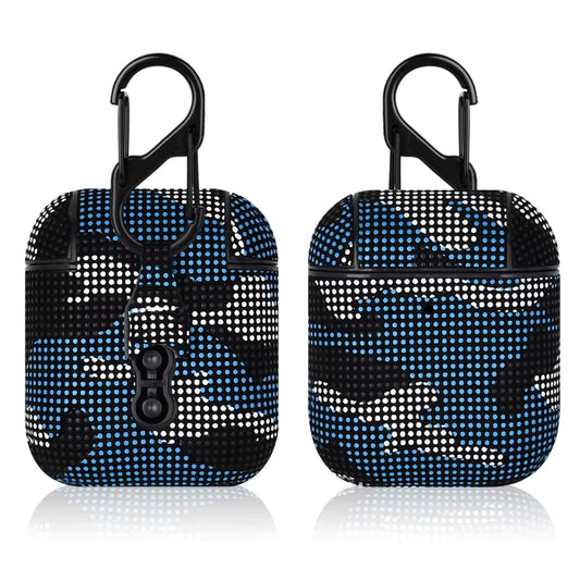 Blue Camo Airpod case