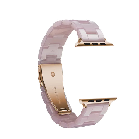 Pink Shell Resin Link Watch Band