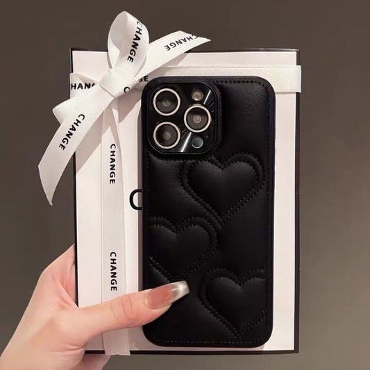 Black Puffer Heart Phone case