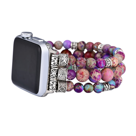 Pink Stretchy Stone Watch Band