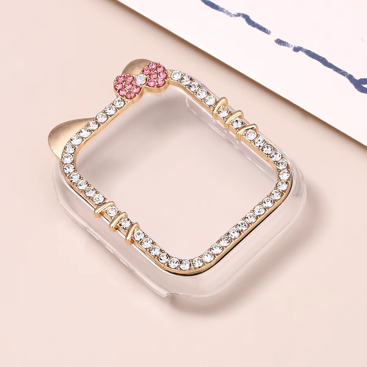 Gold Bling Kitty Watch Face Cover