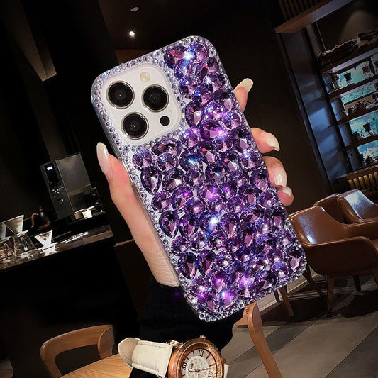 All Purple Rhinestone Phone Case