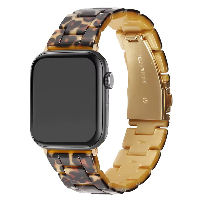 Leopard Resin Link Watch Band
