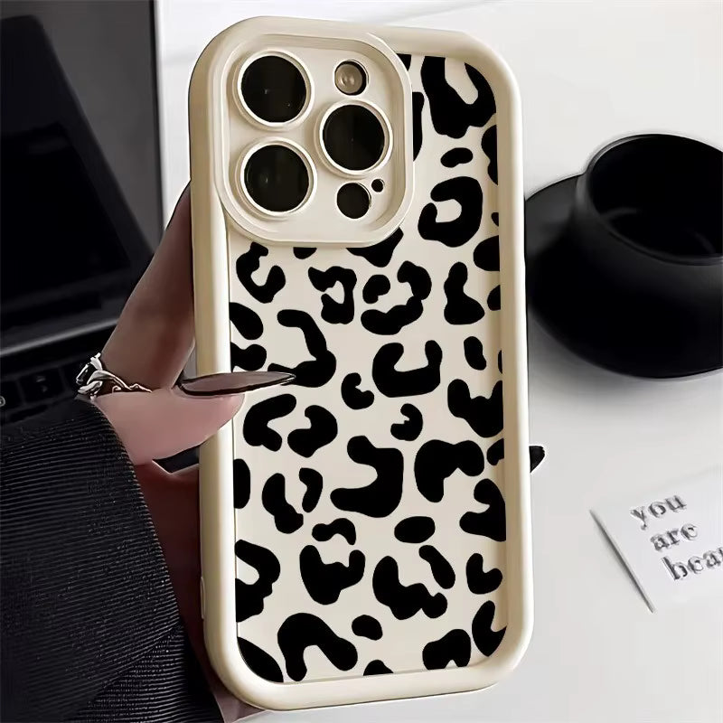 White Leopard Thick Phone case