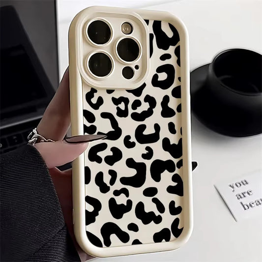 White Leopard Thick Phone case