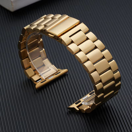 Stainless Steel Gold Link Watch Band