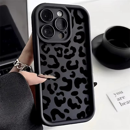 Black Leopard Thick Phone case