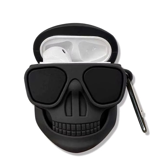 Black Skull Airpod case