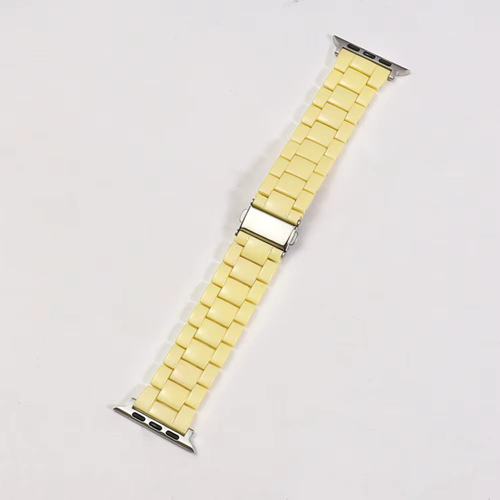 Yellow Resin Link Watch Band