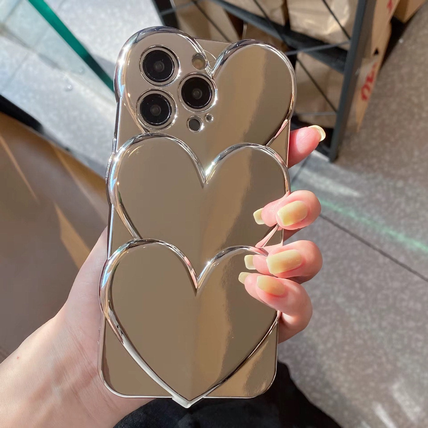Triple Laser Heart Case