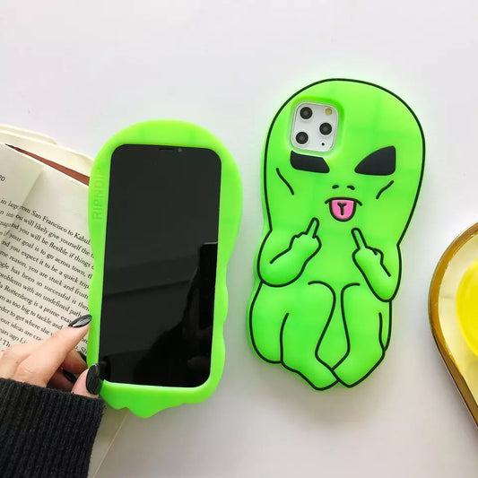 Alien silicone 3D phone case