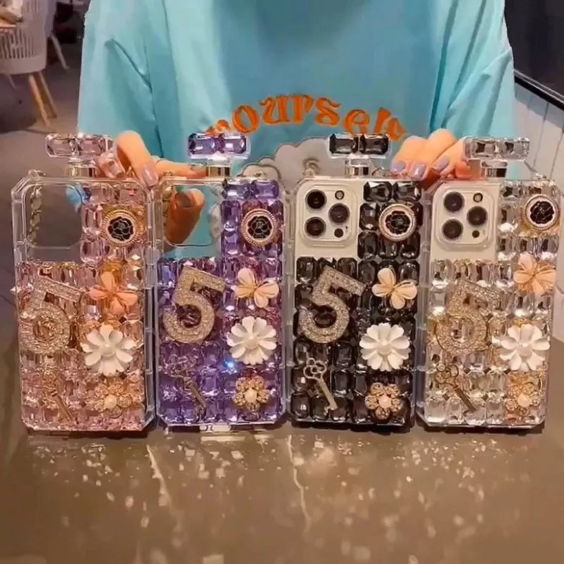 Crystal Bling Perfume Bottle case