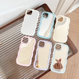 Wavy mirror phone case
